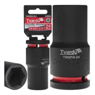 TVARDY Dugi udarni nasadni ključ 3/4" 6-kraki 24 mm CR-MO